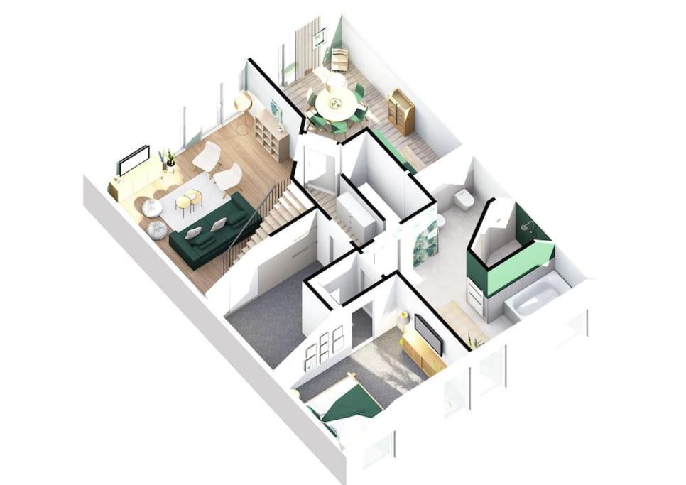 Gruenblick Oase No1 Ferienwohnung 비에스무르 외부 사진